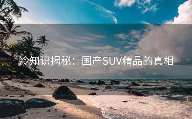 冷知识揭秘：国产SUV精品的真相