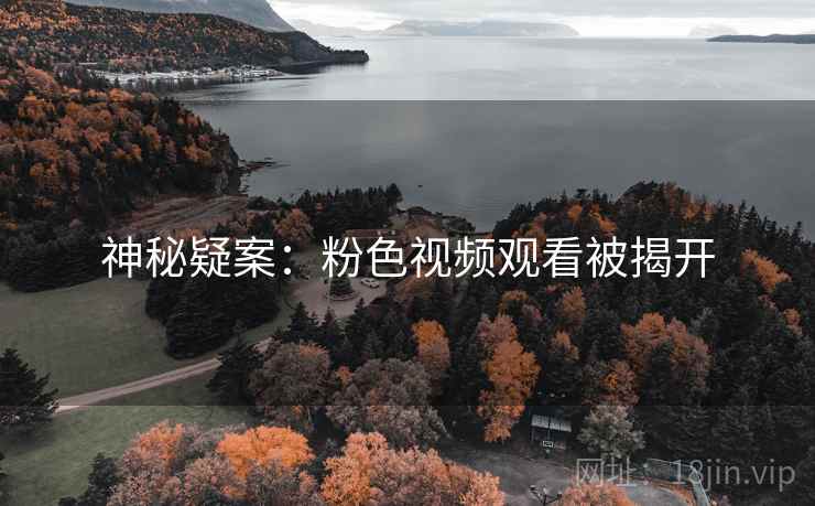 神秘疑案：粉色视频观看被揭开