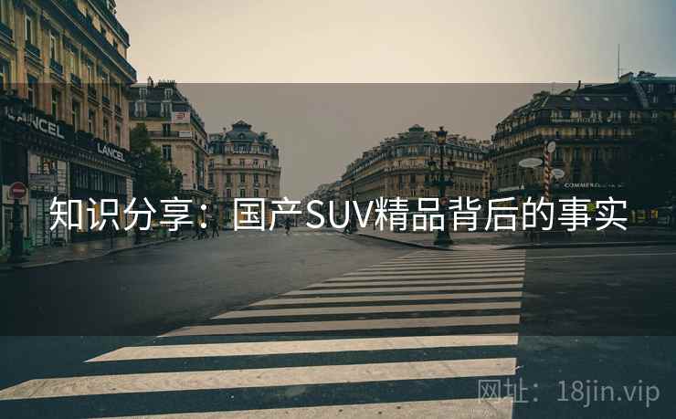 知识分享：国产SUV精品背后的事实